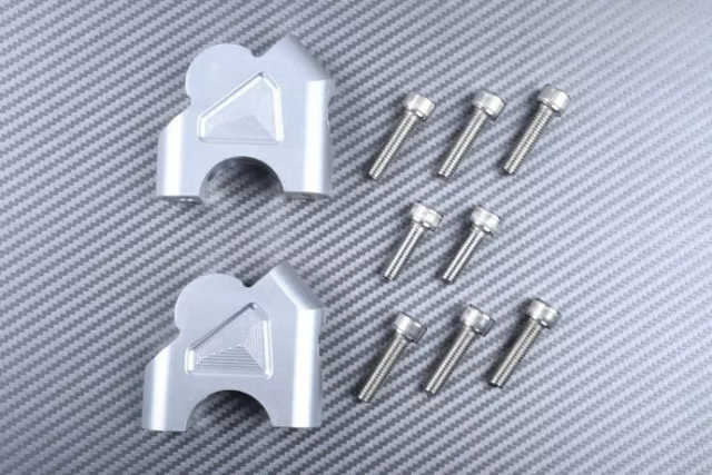 Torretas / Elevadores Manillar Plata 30mm BMW R1250GS 1250GS R1250 GS 2019-2022