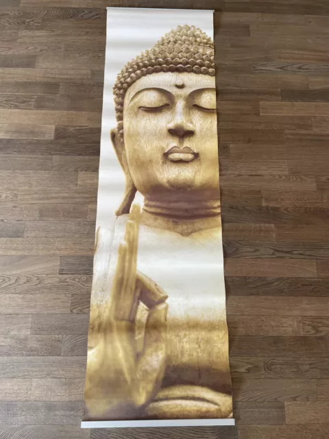 Textilposter Buddha XXL Banner Poster Stoff ca 50 x 175 cm Stoffbild