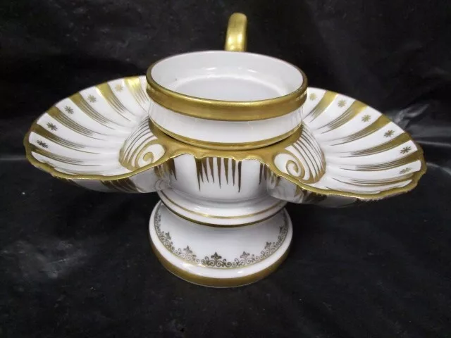 German  RPM  Royal Porzellan Manufaktur  Gold Gilt  Porcelain  Cavier Dish