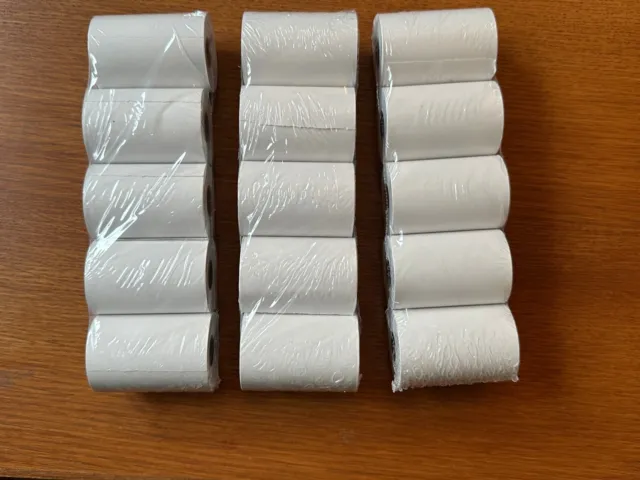 15 Rolls 57 x 38 Receipt Rolls For Verifone Card Terminals