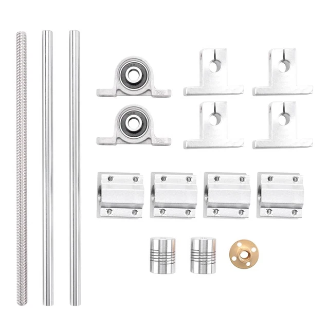 15pcs 200mm Optical Axle Guide Bearing Enclosure Aluminum Rails W C1C1