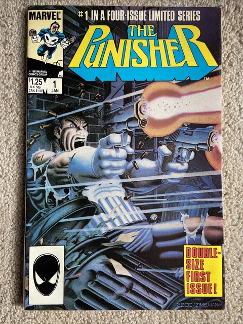 1986 Punisher #1 Limited Series Marvel Comics Mid Grade Zeck