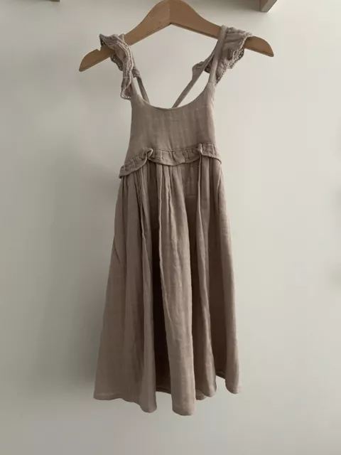 Jamie Kay - Organic cotton muslin Lola dress - Rosebud - Size 2