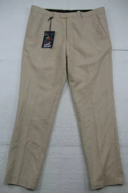 Harry Brown Pleated Slacks Mens 38x32 Suit Pant Trouser Wool Blend 38R NWT