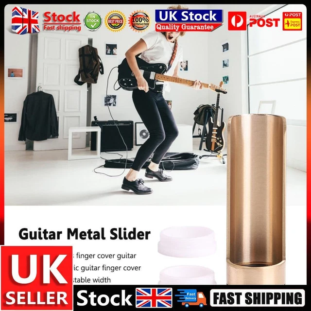 Metal Guitar Slide Bar Finger Sleeve Smooth Slides for Ukulele String Instrument