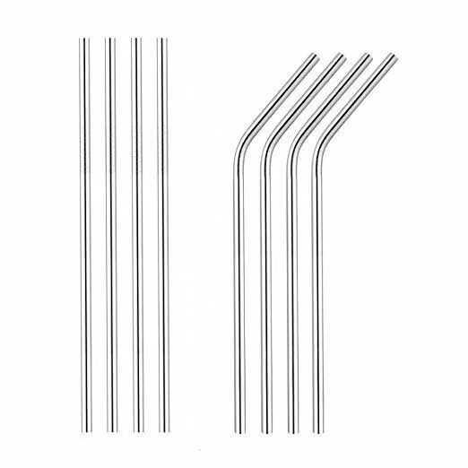 Premium Stainless Steel Metal Drinking Straws Reusable BBQ Cocktail Party UK