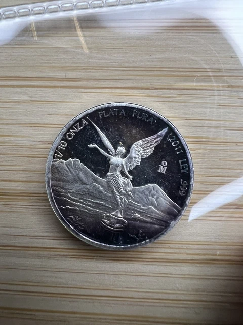 2011 MEXICO 1/10 Oz LIBERTAD PROOF FRACTIONAL SILVER. CRAZY TONER