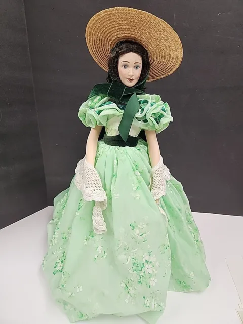 Franklin Heirloom Gone With The Wind Scarlett O'Hara Green Drapery Dress Doll