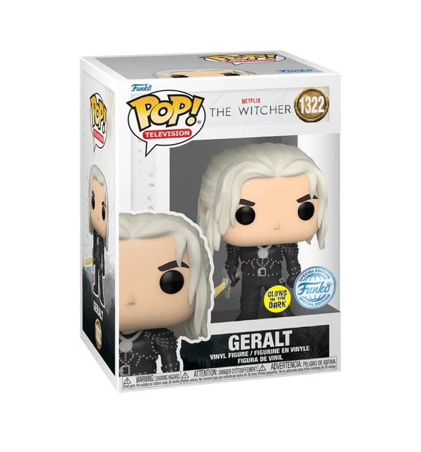 Funko Pop! Geralt (With Sword) (Glow) Vinyl Figure: The Witcher Season 2 Pop! 