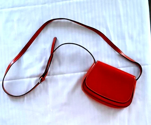 Cute Genuine Lodis Small Crossbody Shoulder Magnetic Closure Red Tote Purse