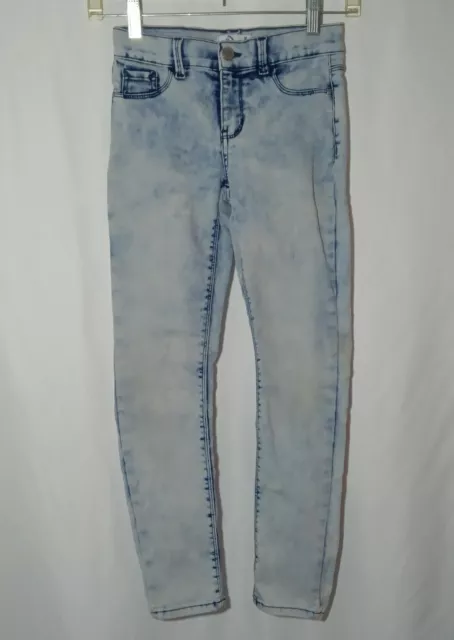 Jordache Jeans Girls 10 Slim Acid Wash Low- Rise Super Skinny