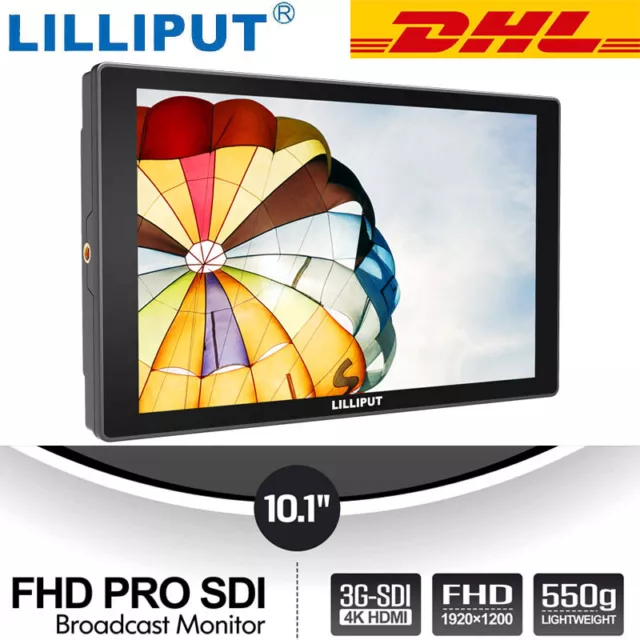 Lilliput A11 10.1" Broadcast Field Monitor 3G SDI HDMI Monitor for Video Making