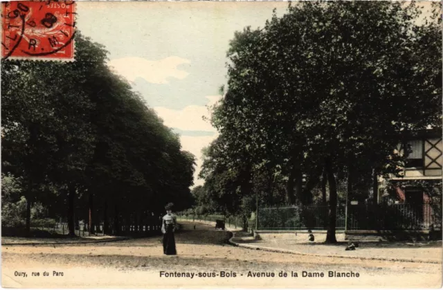 CPA AK Fontenay sous wood Avenue de la Dame-Blanche FRANCE (1282744)