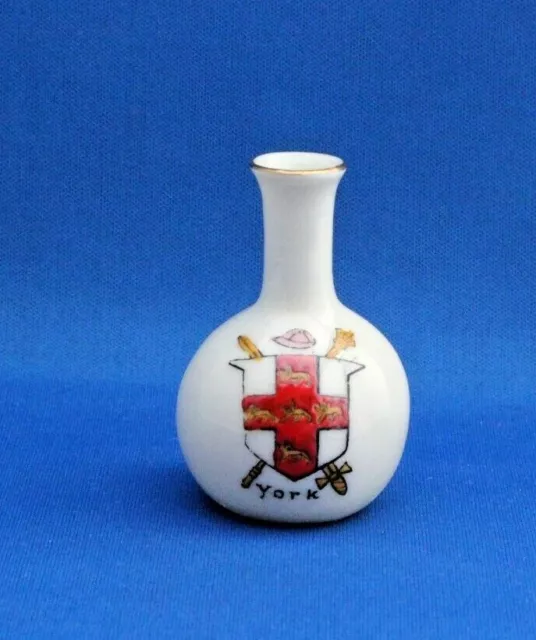 English Porcelain Crested China Souvenir "York" Crest