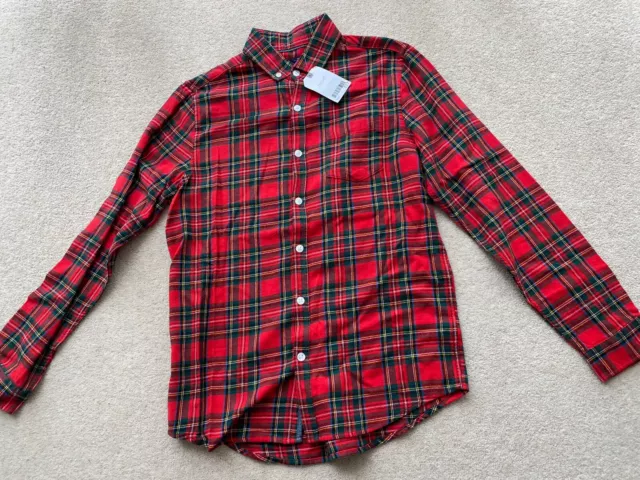 Boys Next Cotton Red  Shirt Size 13 Years Old