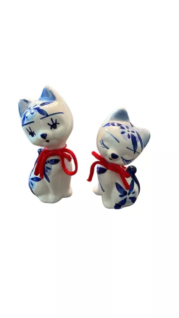 Delftware Kittens Hand painted By Elesva Holland