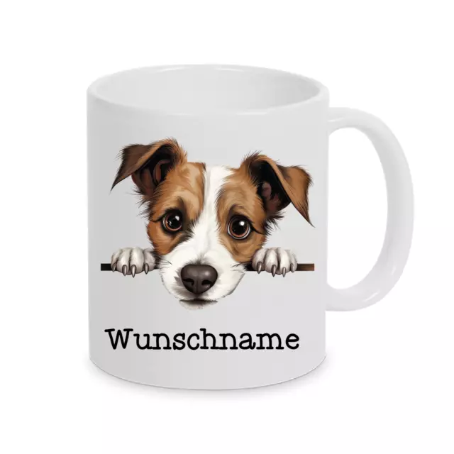 Jack Russel Terrier - Personalisierte Tasse mit Wunsch Namen oder Text