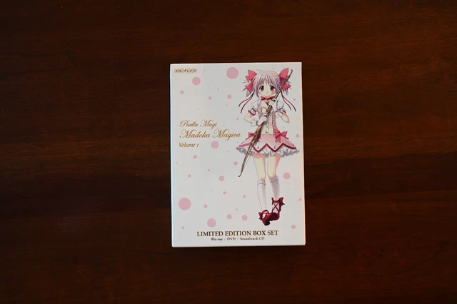 Puella Magi Madoka Magica Vol 1 Limited Edition Box Bluray/DVD/Soundtrack CD