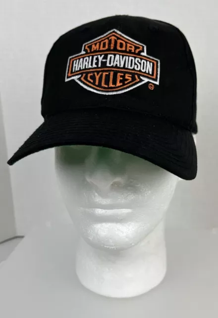 Vtg HARLEY-DAVIDSON Motor Cycles Snapback Cap Traditional Logo Annco 90s Era