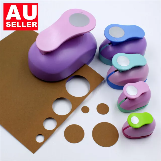 Many Size Big Circle Round Paper Craft Hole Punch Tool Kids DIY Scrapbook Cutter