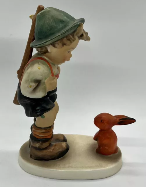 Goebel Hummel Figurine SENSITIVE HUNTER  Boy With Bunny 5-1/2" H