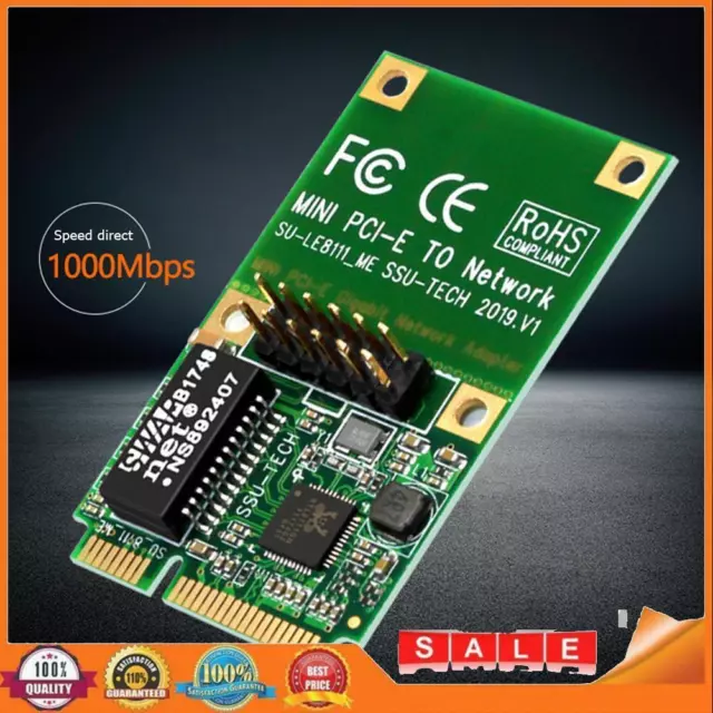 SSU LE8111-ME Gigabit Wired Network Card MINI PCI-E Realtek RJ45 Card Adapter