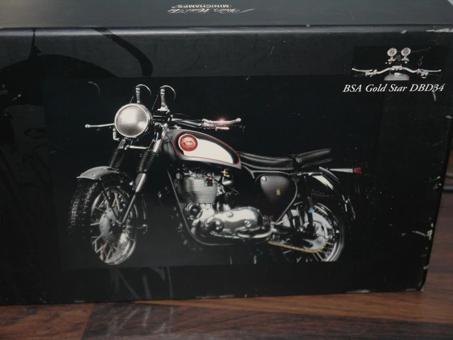 1/9 BSA DBD34 Gold Star Metal Model Motorcycle Kit Vintage