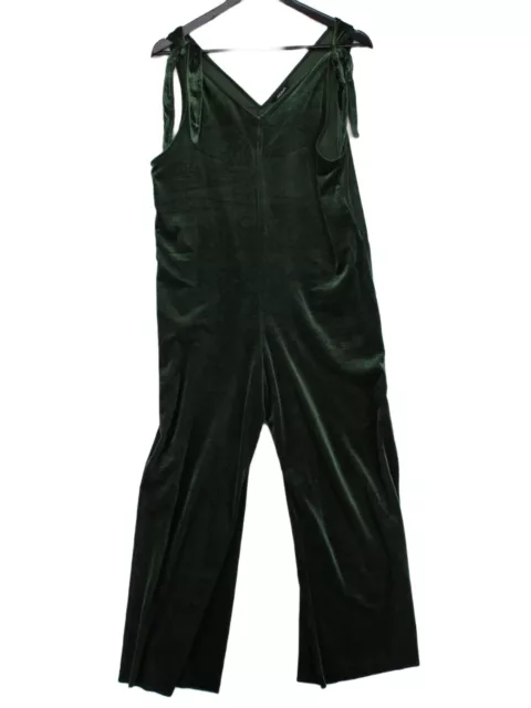 Monki Women's Jumpsuit S Green Polyester with Elastane Wide-Leg Jumpsuit