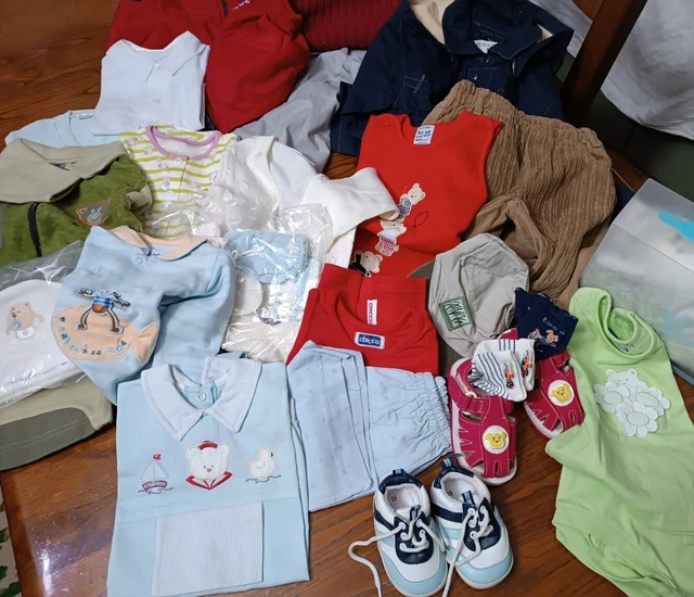 Lotto vestiti per bambino seminuovi poco usati da 3 mesi a 2 anni