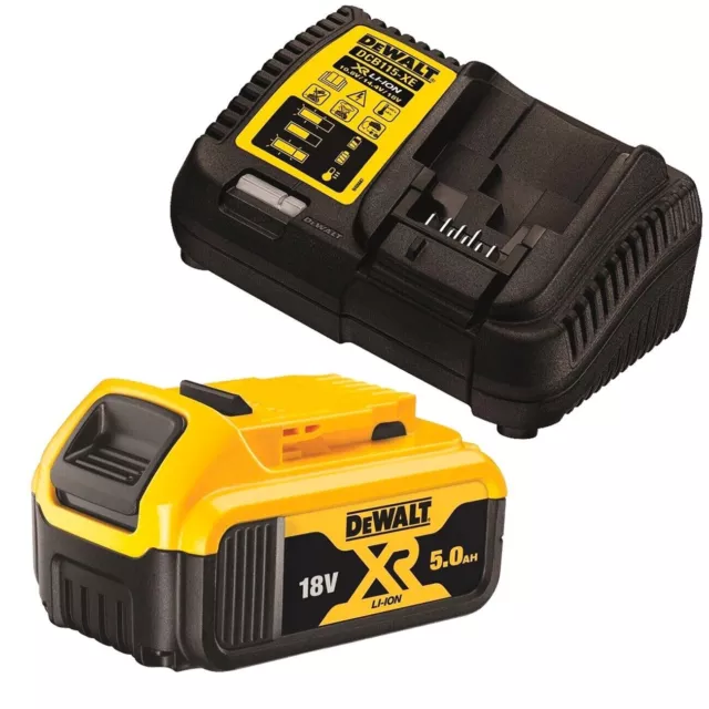 Dewalt Cordless Battery and Charger 5.0ah 18V Set Genuine AU STOCK