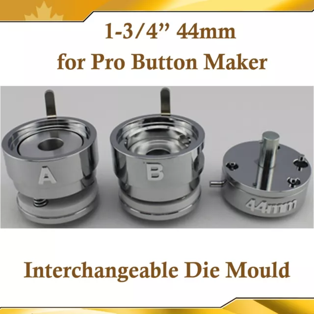 Round 44mm 1-3/4" Interchangeable Die Mould for New Pro Badge Button Maker