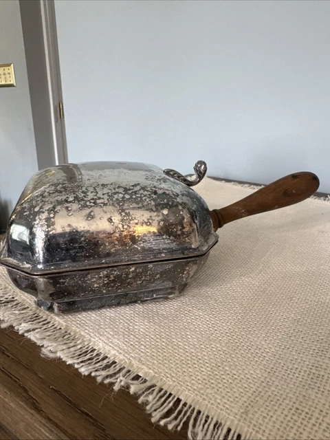 SHEFFIELD SILVER CO Silverplate Silent Butler Crumb Catcher