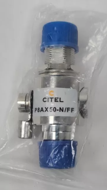 New Citel P8AX50-NW/FF Coaxial Surge Protector N Bulkhead to N Female DC-5GHz