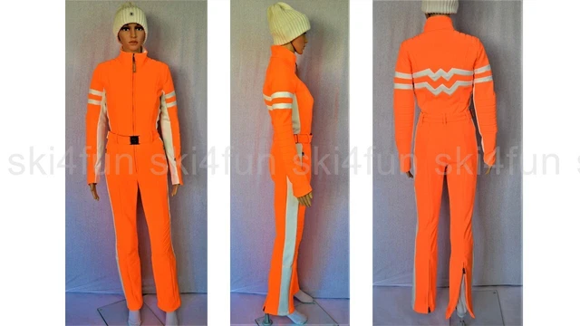 BOGNER DAMEN SOFTSHELL SKIANZUG OVERALL CAT ORANGE 1499€ Gr 34 36 36L 38 S M NEU