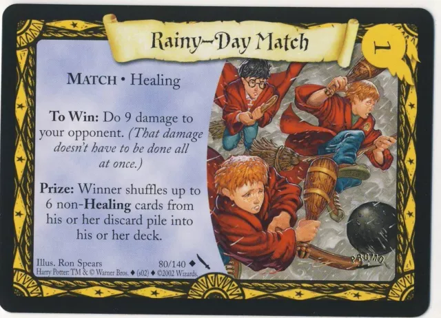 Harry Potter Tcg Chamber Of Secrets Promo Card Rainy-Day Match