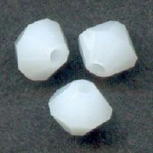 site parisien  20 PERLES TOUPIES SWAROVSKI  5mm   WHITE ALABASTER