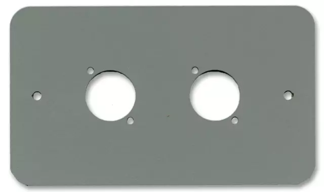 2X XLR Plate 2G Silver Accessories Connectors - 83511-RCS