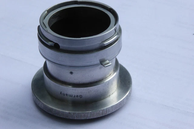Objektiv Carl  Zeiss Jena  Tessar 1:3,5 F=5 cm rotes T Nr. 3102008 versenkbar 3