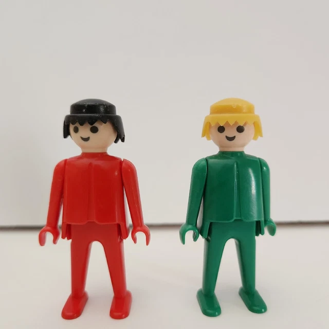Playmobile lot of 2 Western cowboy outlaw sheriff Man Action Figures collectible