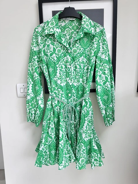 zara green paisley dress Carmel Paisley Dress – Jennafer Grace main image 1