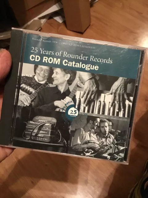25 Years of Rounder Records CD-ROM Catalogue PC CD 1000 listings covers musician