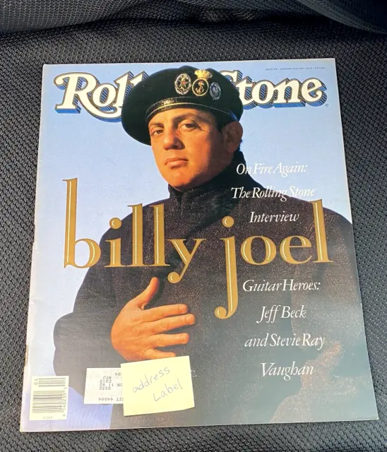 Rolling Stone Magazine Billy Joel Issue #570 January 1990