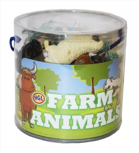 Plastic Wild Farm Yard Animals Model Figure Kids Toys Both Indoor/Outdoor Play 3