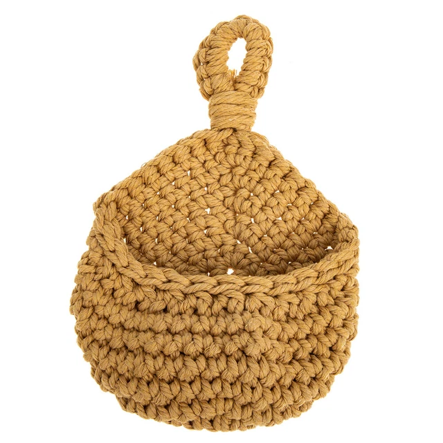 Hängen Woven Wand Korb Spielzeug Lagerung Korb Wand Hängen Seil Korb