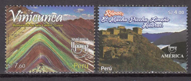 Peru Post 2021 Yvert 2230/31 MNH Upaep - Turismo