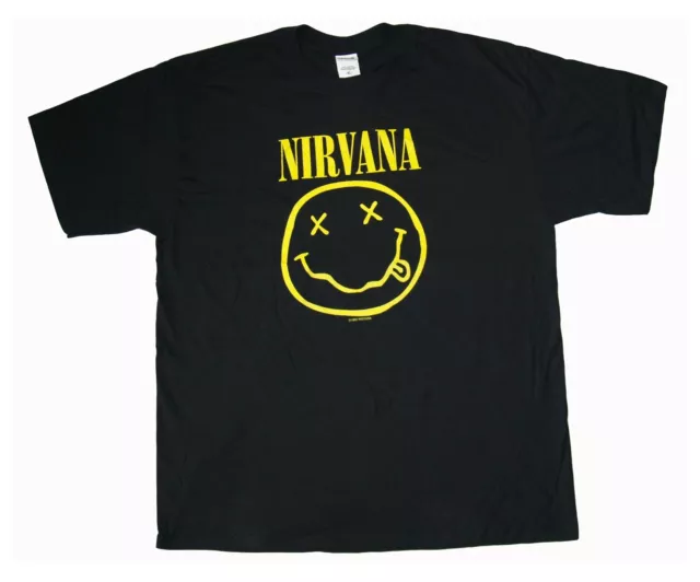 NIRVANA - Smile - T SHIRT S-M-L-XL-2XL New Official Live Nation Merchandise