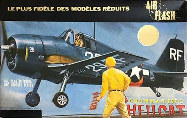 AIR FLASH  - Grumman F6F5 Hellcat     1/72          maquette vintage  rare!