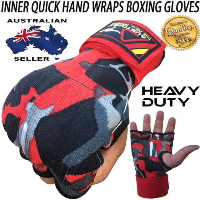 Austodex Fist Gel Bandages MMA boxing Inner Quick Hand Wraps Gloves straps CAMO
