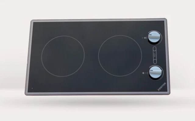 Kenyon B41711 Cortez 2-burner Cooktop- black with analog control - two 6 .5 inch