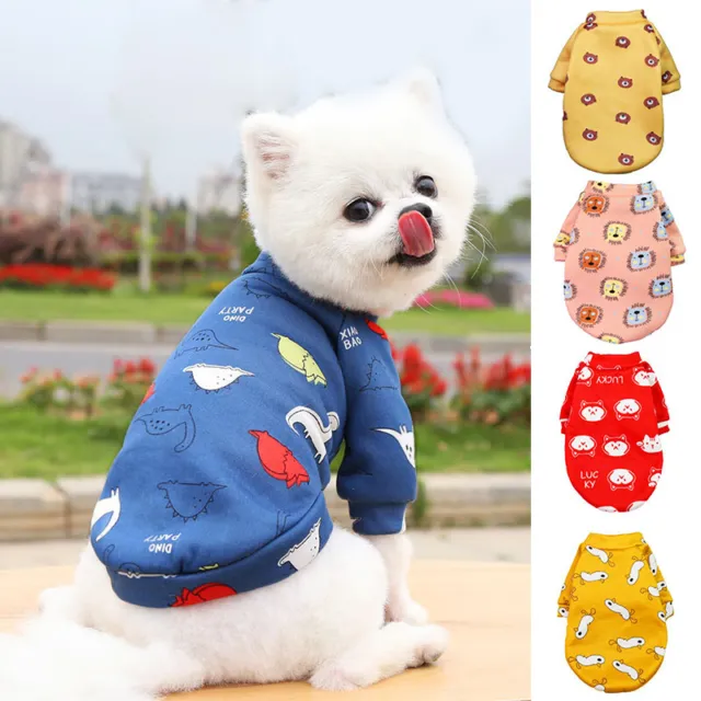 Pet Dog Cat Warm Vest Clothes Coat Puppy Top Shirt Sweater Winter Apparel New